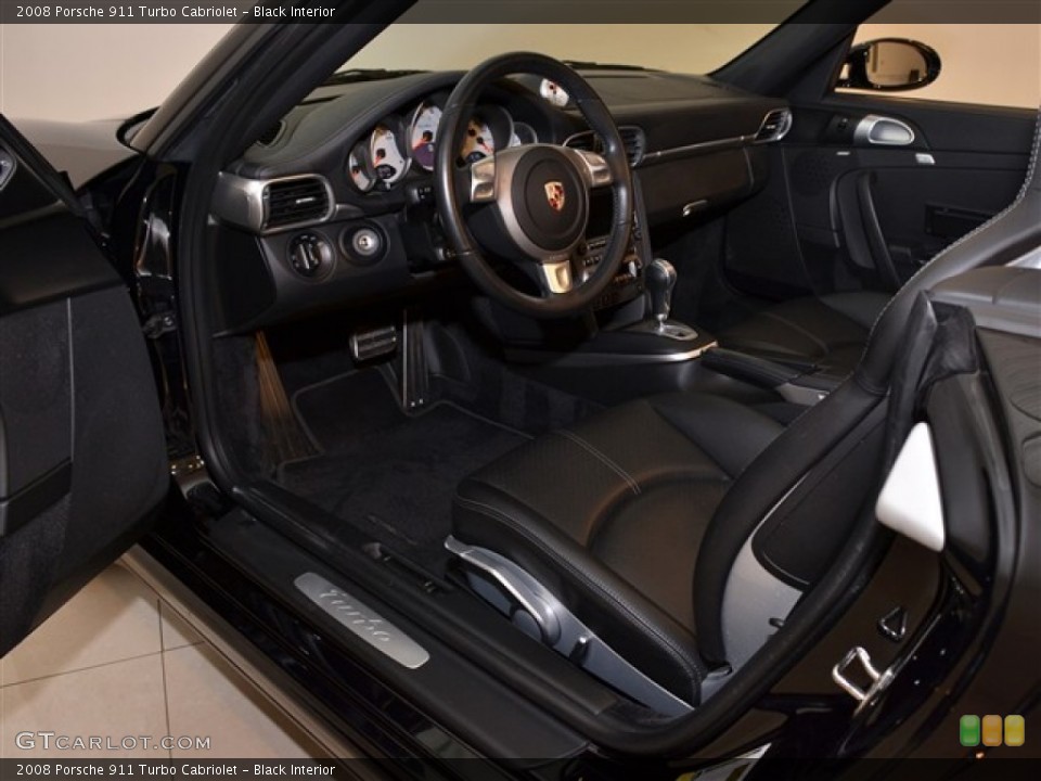 Black Interior Photo for the 2008 Porsche 911 Turbo Cabriolet #53118114