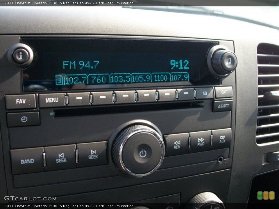 Dark Titanium Interior Audio System for the 2011 Chevrolet Silverado 1500 LS Regular Cab 4x4 #53120889