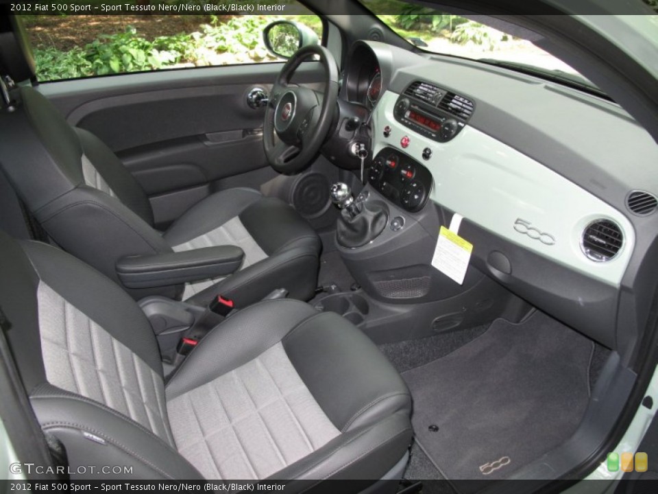 Sport Tessuto Nero/Nero (Black/Black) Interior Dashboard for the 2012 Fiat 500 Sport #53123046