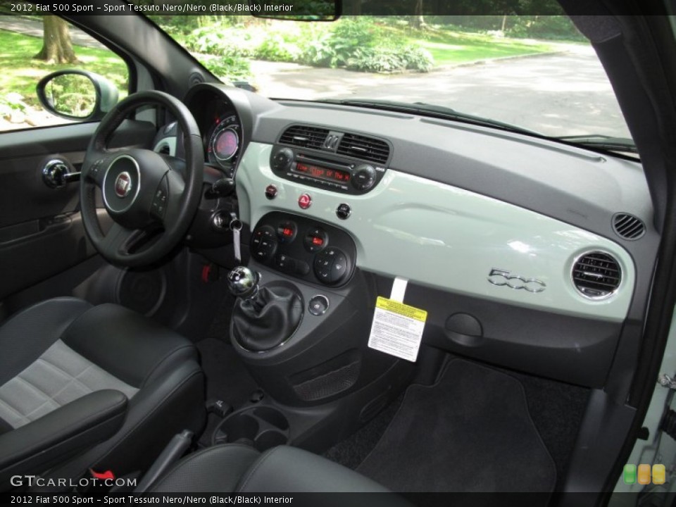 Sport Tessuto Nero/Nero (Black/Black) Interior Dashboard for the 2012 Fiat 500 Sport #53123094