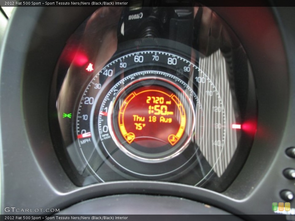 Sport Tessuto Nero/Nero (Black/Black) Interior Gauges for the 2012 Fiat 500 Sport #53123136
