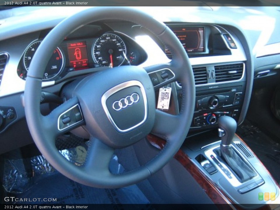Black Interior Steering Wheel for the 2012 Audi A4 2.0T quattro Avant #53126184