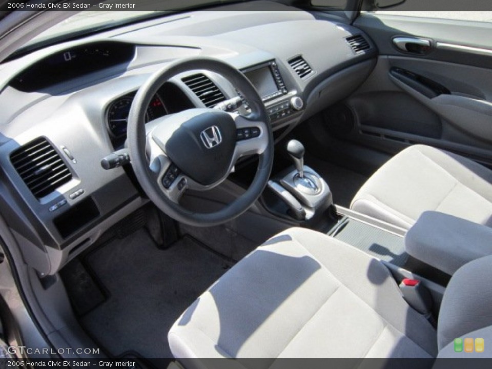 Gray Interior Prime Interior for the 2006 Honda Civic EX Sedan #53128209
