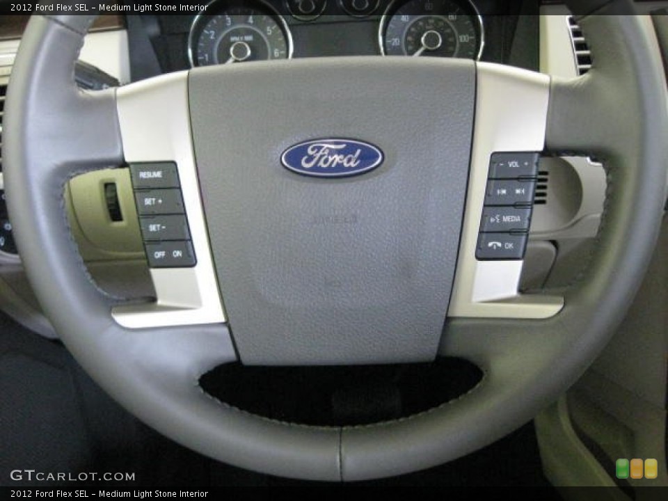 Medium Light Stone Interior Controls for the 2012 Ford Flex SEL #53129703