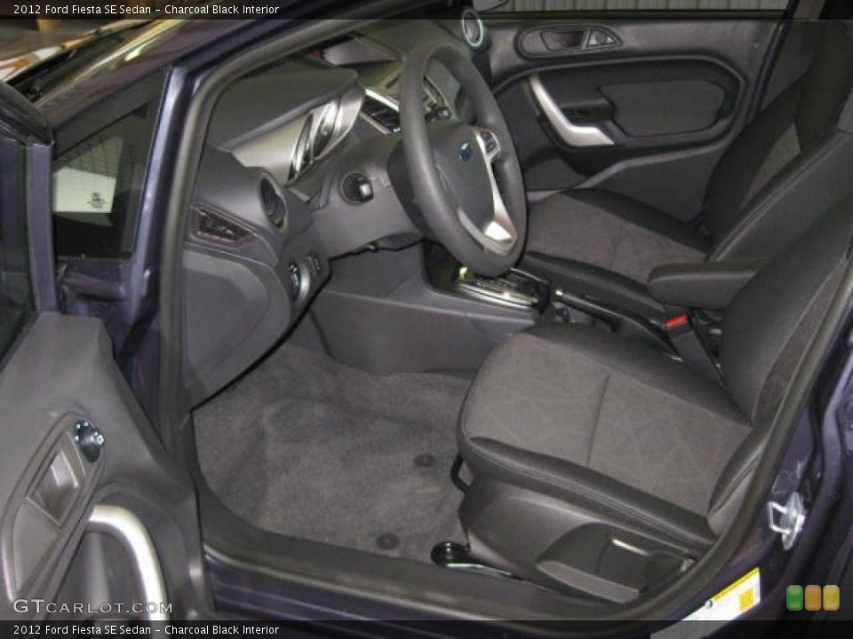 Charcoal Black Interior Photo for the 2012 Ford Fiesta SE Sedan #53130259