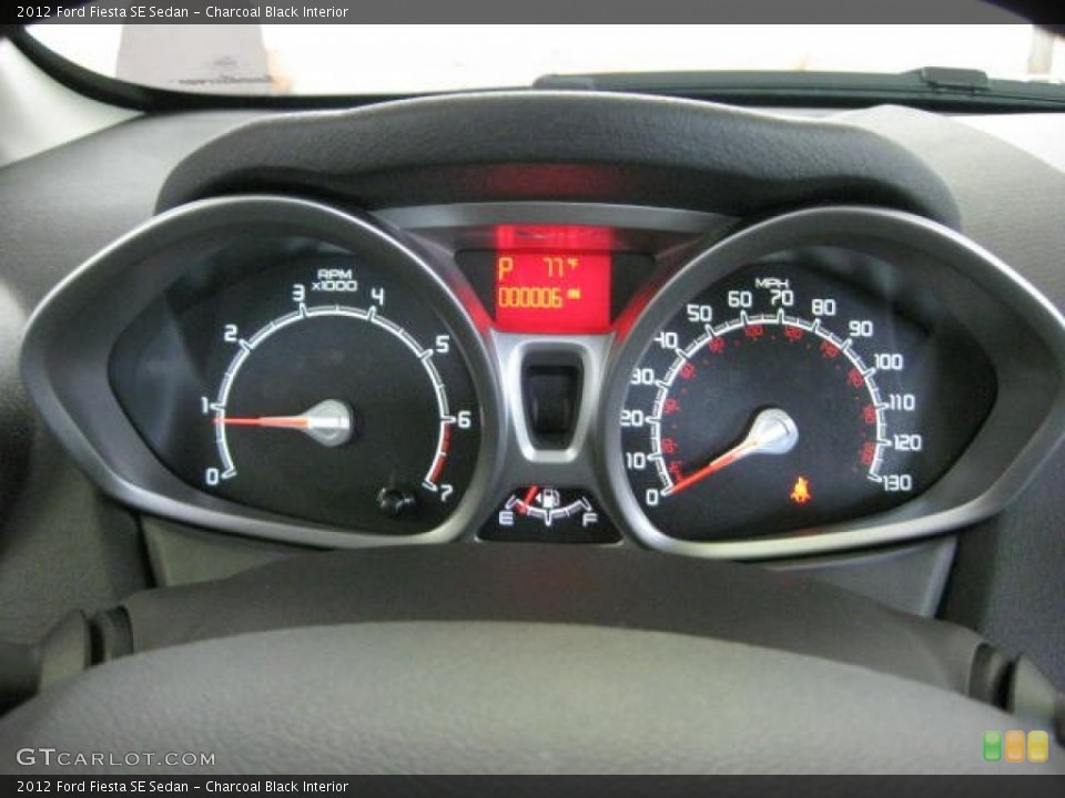 Charcoal Black Interior Gauges for the 2012 Ford Fiesta SE Sedan #53130439