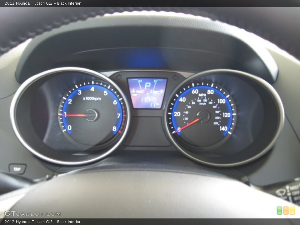 Black Interior Gauges for the 2012 Hyundai Tucson GLS #53130847