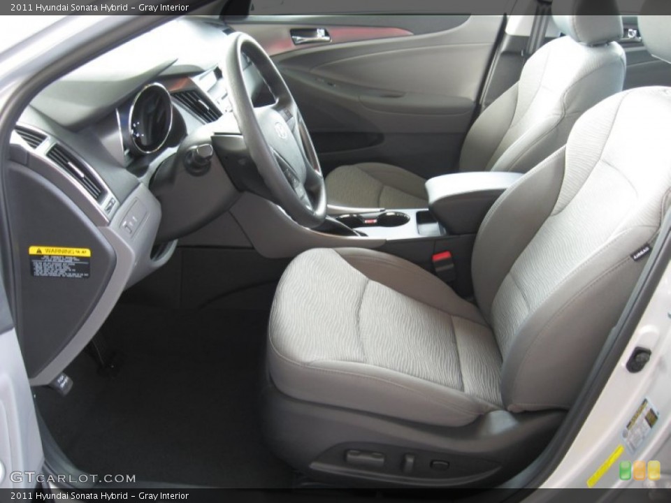 Gray Interior Photo for the 2011 Hyundai Sonata Hybrid #53130994