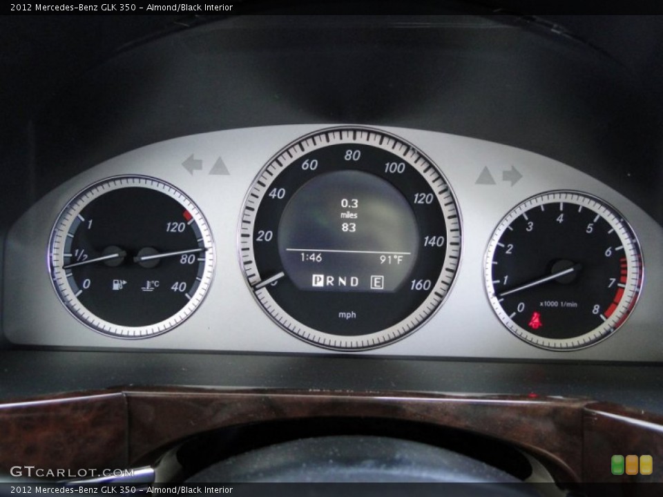 Almond/Black Interior Gauges for the 2012 Mercedes-Benz GLK 350 #53131255