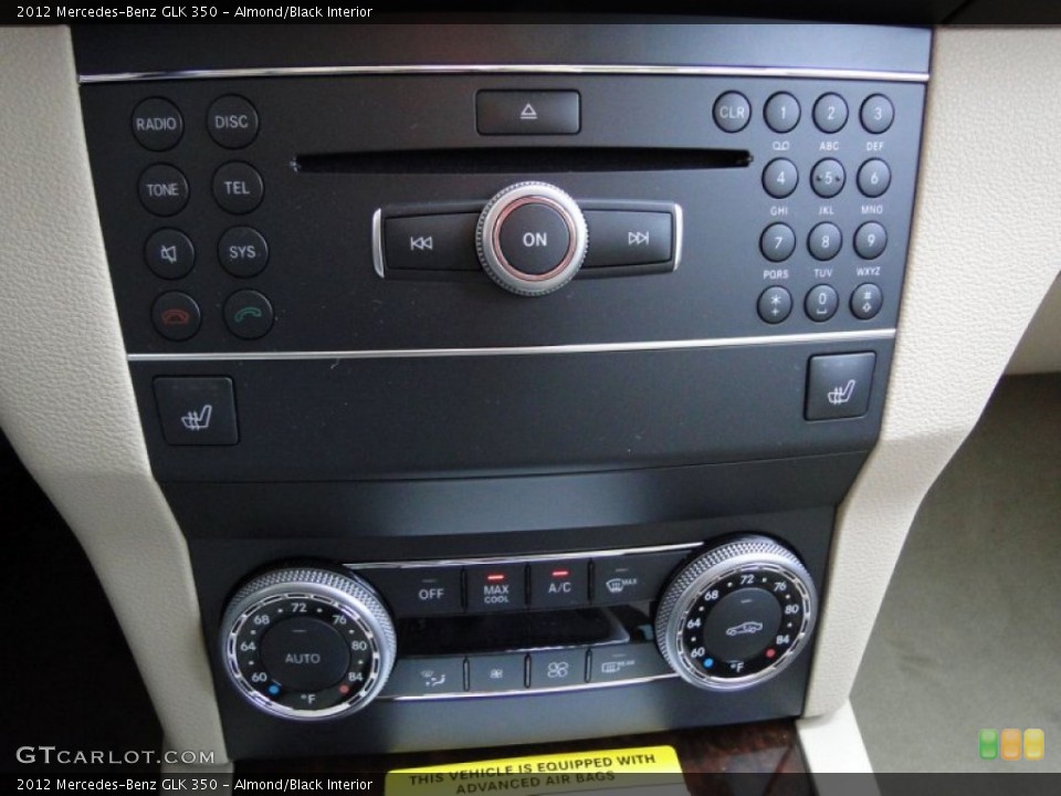 Almond/Black Interior Controls for the 2012 Mercedes-Benz GLK 350 #53131264