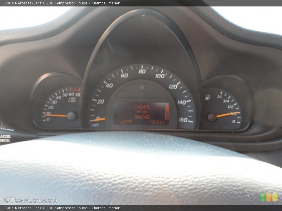 Charcoal Interior Gauges for the 2004 Mercedes-Benz C 230 Kompressor Coupe #53132245