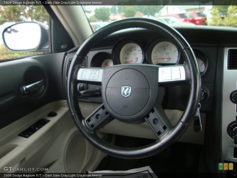 Dark Slate Gray/Light Graystone Interior Steering Wheel for the 2006 Dodge Magnum R/T #53133367