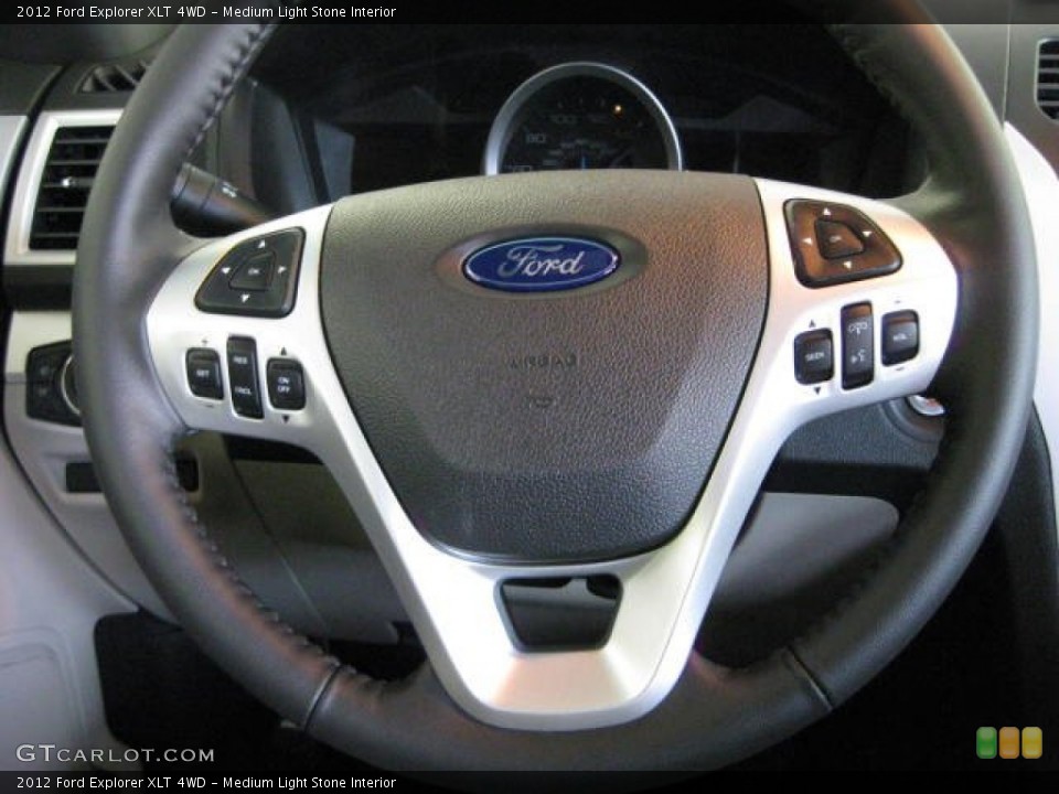 Medium Light Stone Interior Controls for the 2012 Ford Explorer XLT 4WD #53133883
