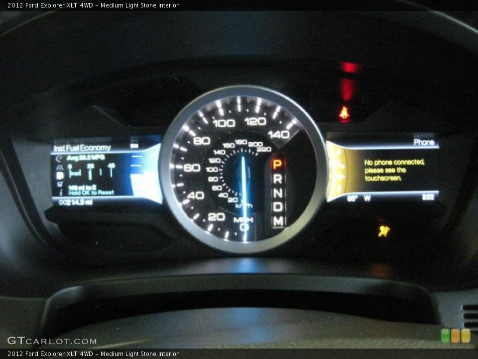 Medium Light Stone Interior Gauges for the 2012 Ford Explorer XLT 4WD #53133886