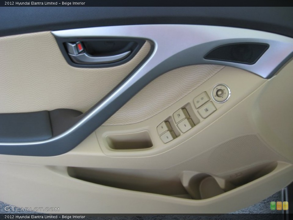 Beige Interior Door Panel for the 2012 Hyundai Elantra Limited #53134180