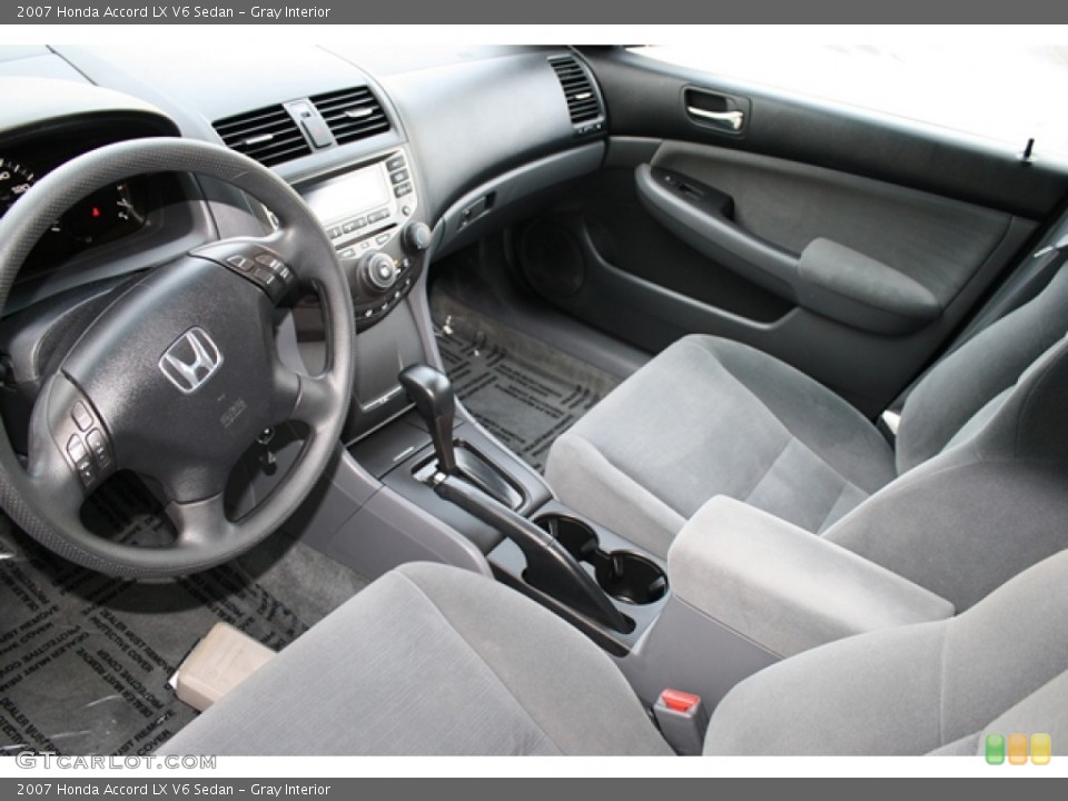 Gray Interior Prime Interior for the 2007 Honda Accord LX V6 Sedan #53136130