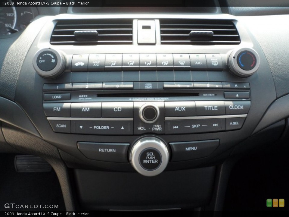 Black Interior Audio System for the 2009 Honda Accord LX-S Coupe #53136193