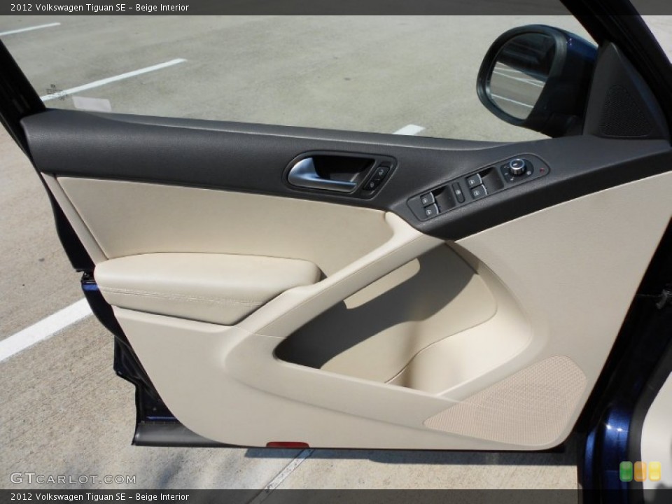 Beige Interior Door Panel for the 2012 Volkswagen Tiguan SE #53138283