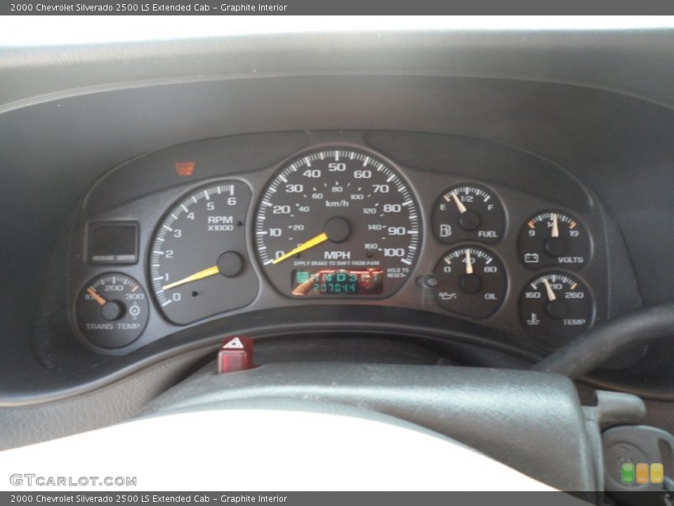 Graphite Interior Gauges for the 2000 Chevrolet Silverado 2500 LS Extended Cab #53138493