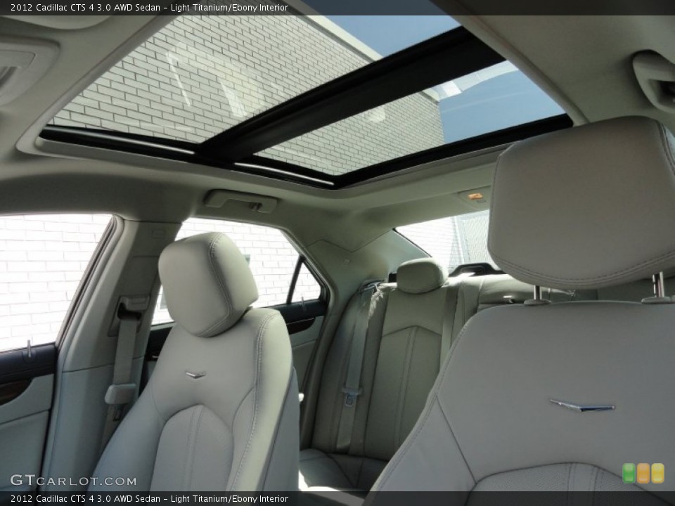 Light Titanium/Ebony Interior Sunroof for the 2012 Cadillac CTS 4 3.0 AWD Sedan #53138601
