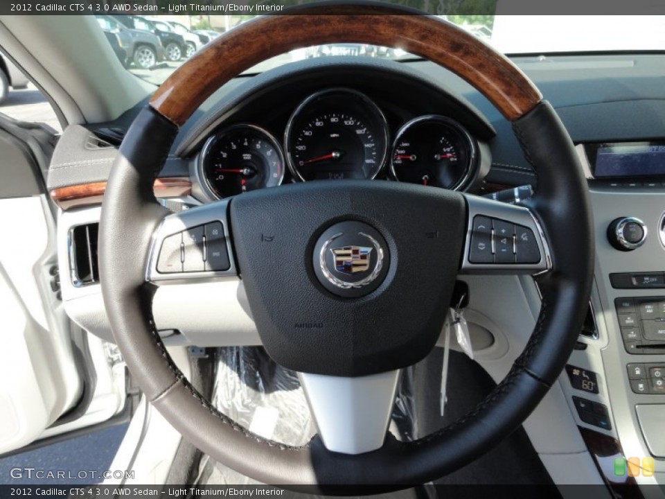 Light Titanium/Ebony Interior Steering Wheel for the 2012 Cadillac CTS 4 3.0 AWD Sedan #53138628