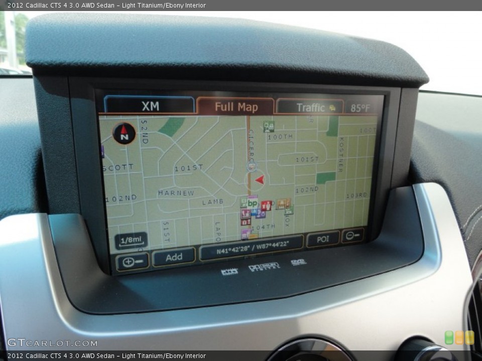 Light Titanium/Ebony Interior Navigation for the 2012 Cadillac CTS 4 3.0 AWD Sedan #53139045