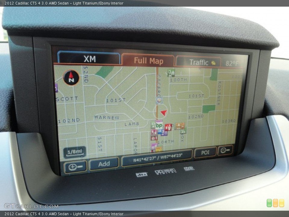 Light Titanium/Ebony Interior Navigation for the 2012 Cadillac CTS 4 3.0 AWD Sedan #53139969