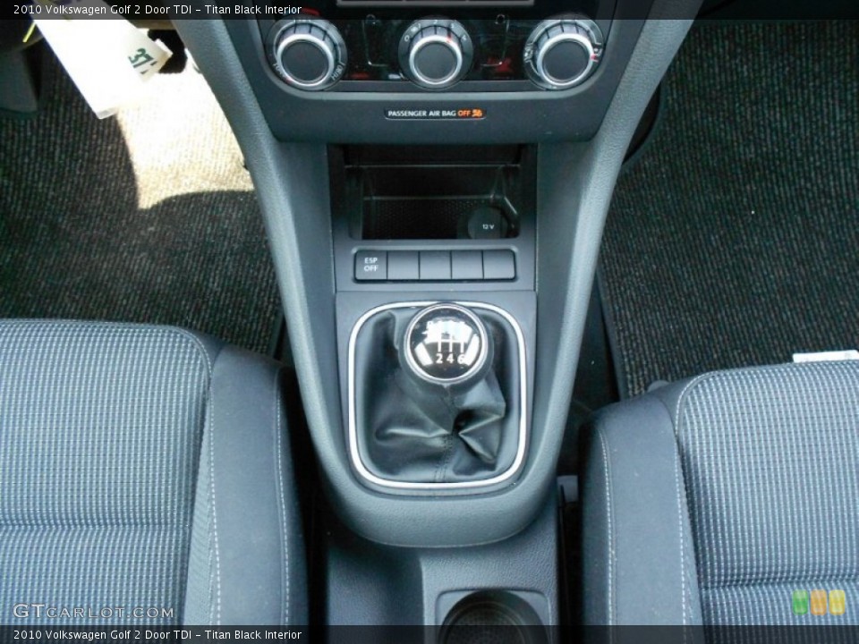 Titan Black Interior Transmission for the 2010 Volkswagen Golf 2 Door TDI #53140080