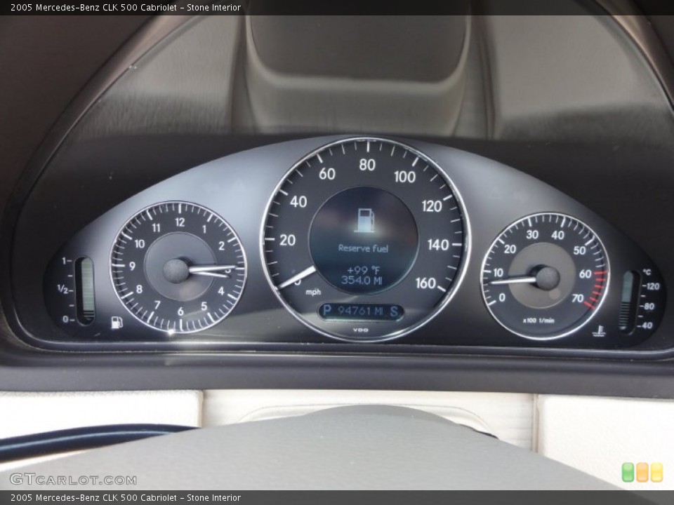 Stone Interior Gauges for the 2005 Mercedes-Benz CLK 500 Cabriolet #53140473