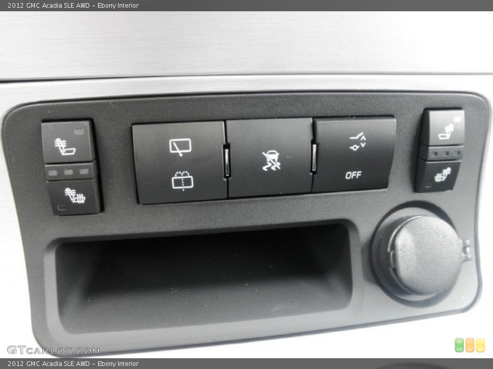 Ebony Interior Controls for the 2012 GMC Acadia SLE AWD #53140962
