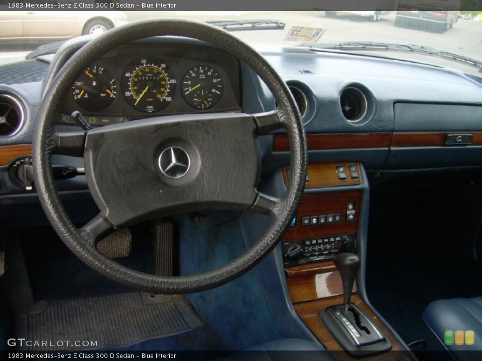 Blue Interior Dashboard for the 1983 Mercedes-Benz E Class 300 D Sedan #53141007