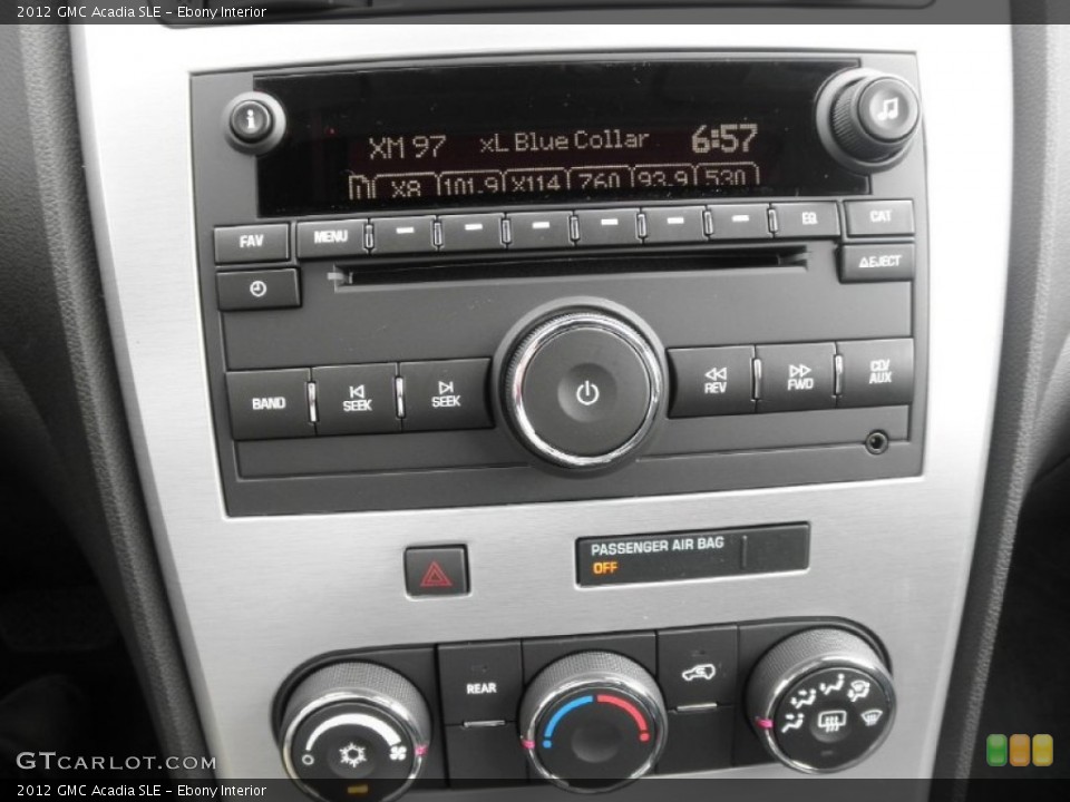 Ebony Interior Audio System for the 2012 GMC Acadia SLE #53141353