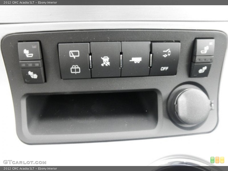 Ebony Interior Controls for the 2012 GMC Acadia SLT #53141758
