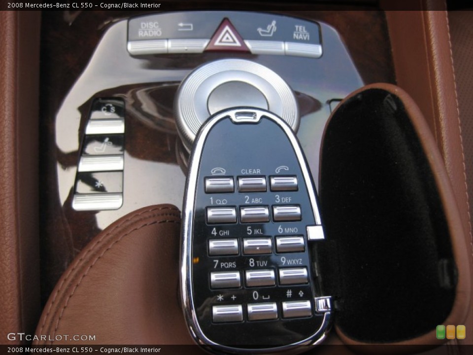 Cognac/Black Interior Controls for the 2008 Mercedes-Benz CL 550 #53142329