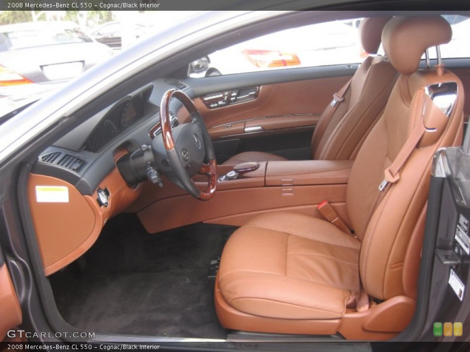 Cognac/Black Interior Photo for the 2008 Mercedes-Benz CL 550 #53142359