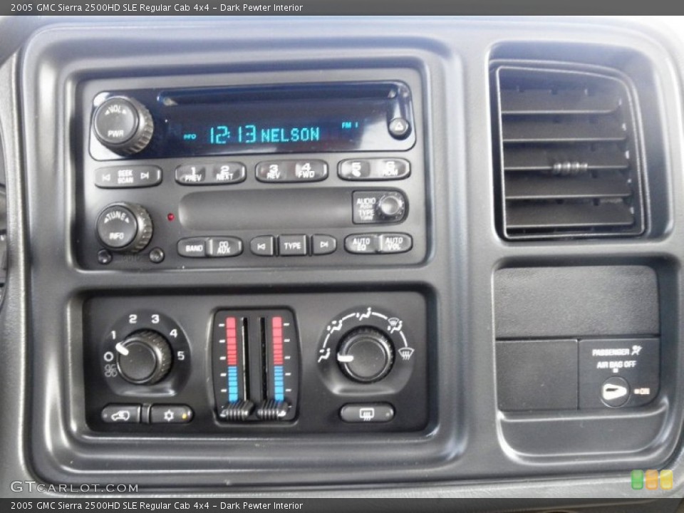 Dark Pewter Interior Controls for the 2005 GMC Sierra 2500HD SLE Regular Cab 4x4 #53142550