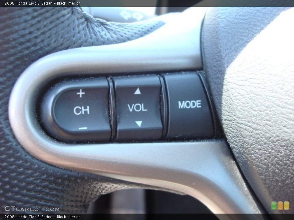 Black Interior Controls for the 2008 Honda Civic Si Sedan #53143572