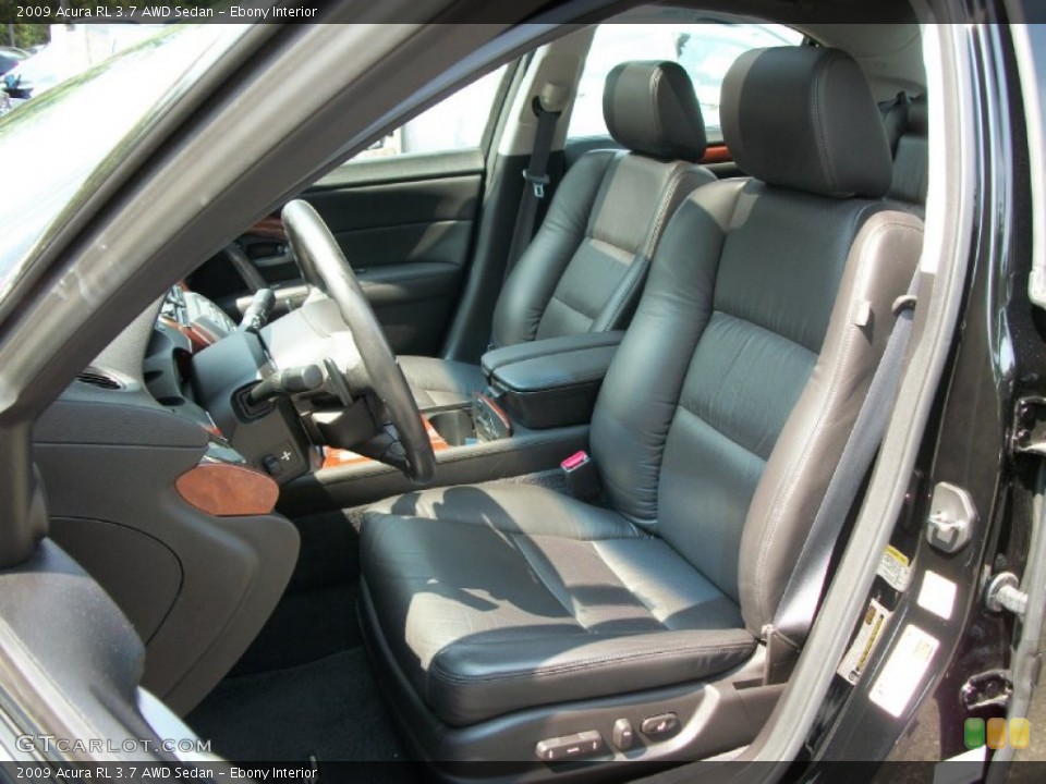 Ebony Interior Photo for the 2009 Acura RL 3.7 AWD Sedan #53143695