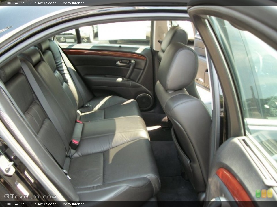 Ebony Interior Photo for the 2009 Acura RL 3.7 AWD Sedan #53143701