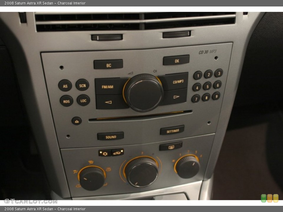 Charcoal Interior Controls for the 2008 Saturn Astra XR Sedan #53146722