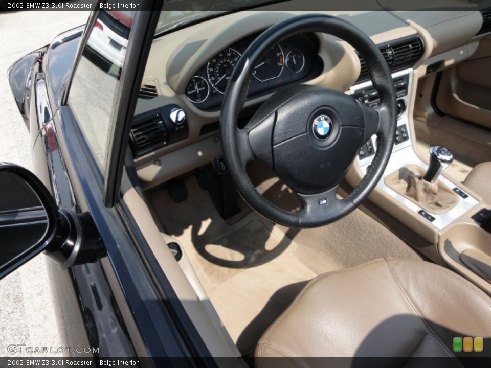 Beige Interior Steering Wheel for the 2002 BMW Z3 3.0i Roadster #53150007