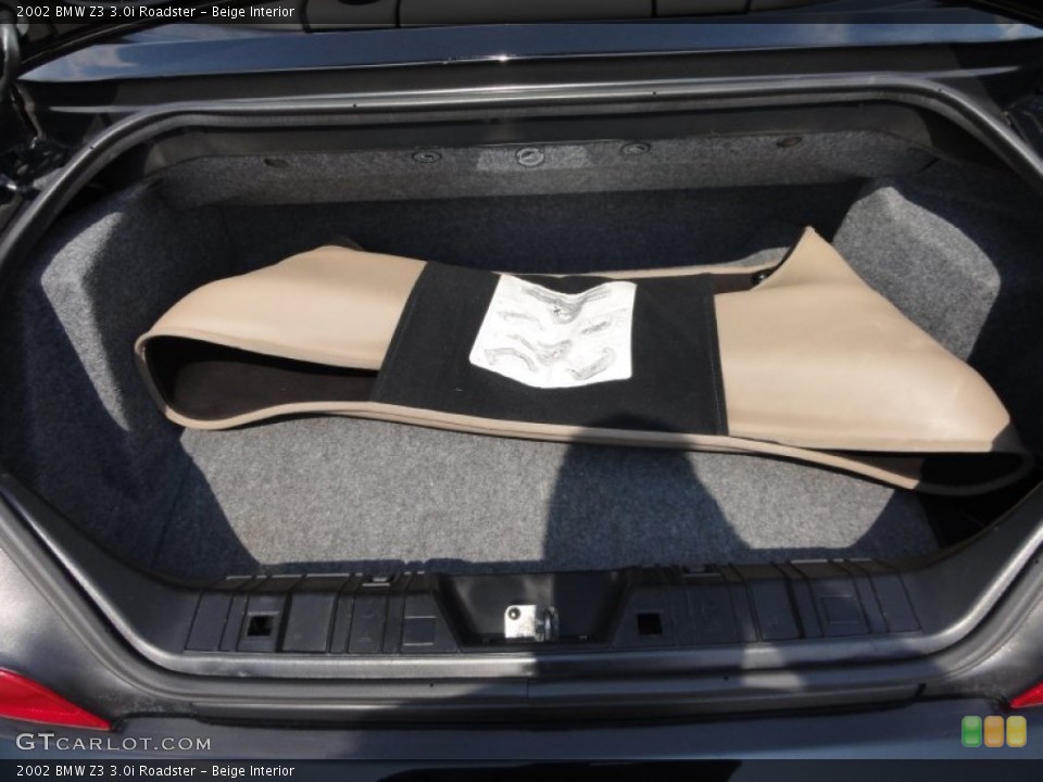 Beige Interior Trunk for the 2002 BMW Z3 3.0i Roadster #53150187