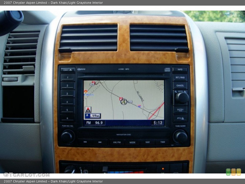 Dark Khaki/Light Graystone Interior Navigation for the 2007 Chrysler Aspen Limited #53150235