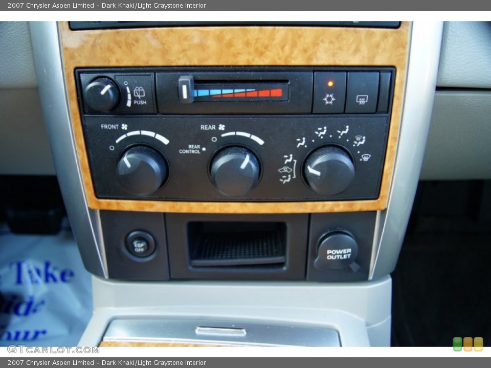 Dark Khaki/Light Graystone Interior Controls for the 2007 Chrysler Aspen Limited #53150271