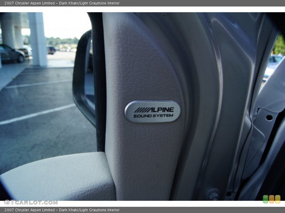 Dark Khaki/Light Graystone Interior Audio System for the 2007 Chrysler Aspen Limited #53150325