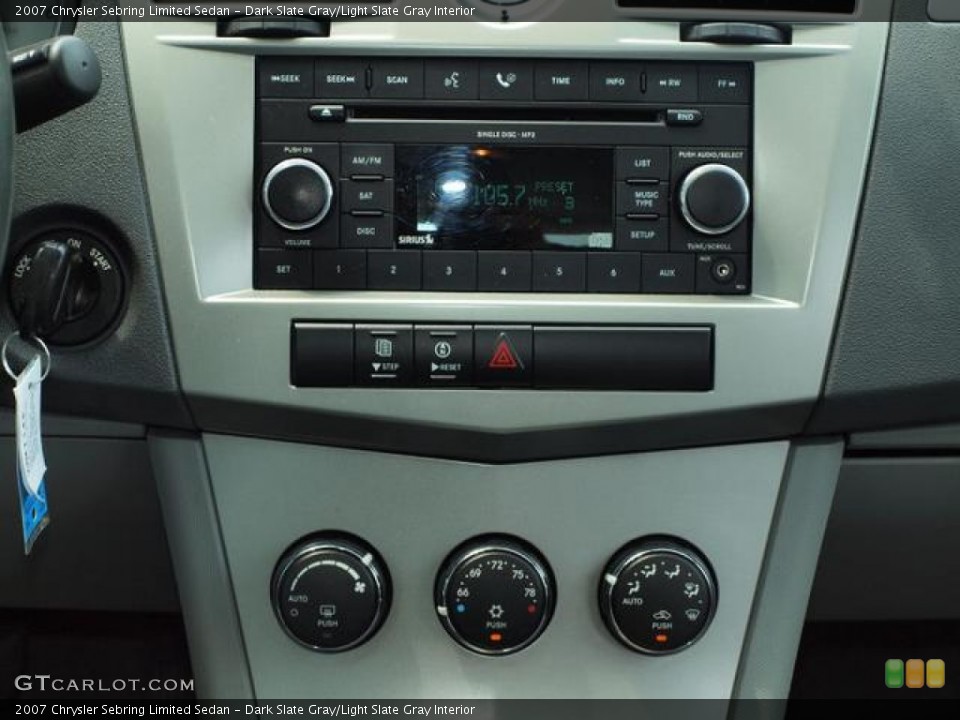Dark Slate Gray/Light Slate Gray Interior Audio System for the 2007 Chrysler Sebring Limited Sedan #53156150