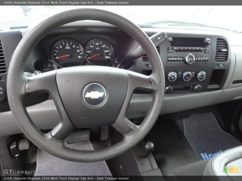 Dark Titanium Interior Dashboard for the 2008 Chevrolet Silverado 1500 Work Truck Regular Cab 4x4 #53156546