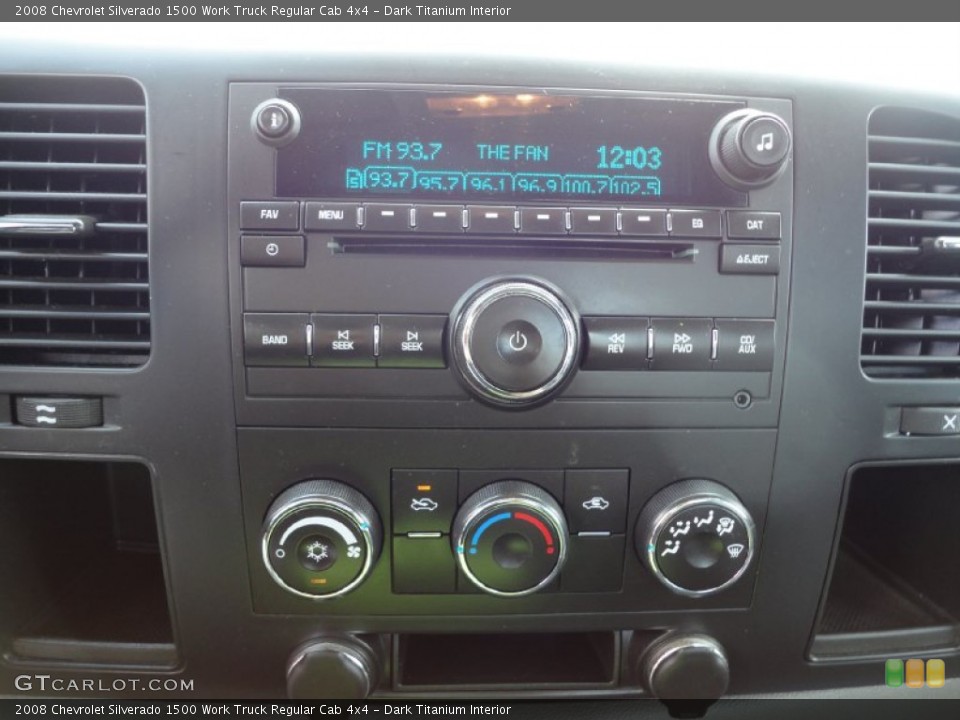 Dark Titanium Interior Audio System for the 2008 Chevrolet Silverado 1500 Work Truck Regular Cab 4x4 #53156639