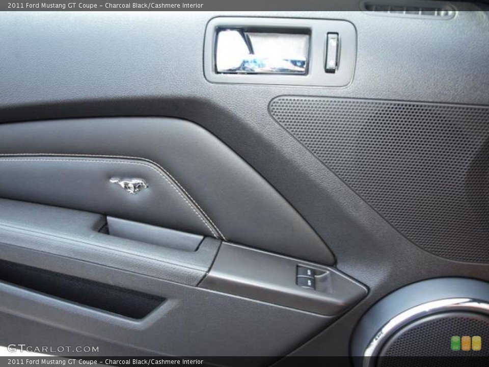 Charcoal Black/Cashmere Interior Door Panel for the 2011 Ford Mustang GT Coupe #53156663