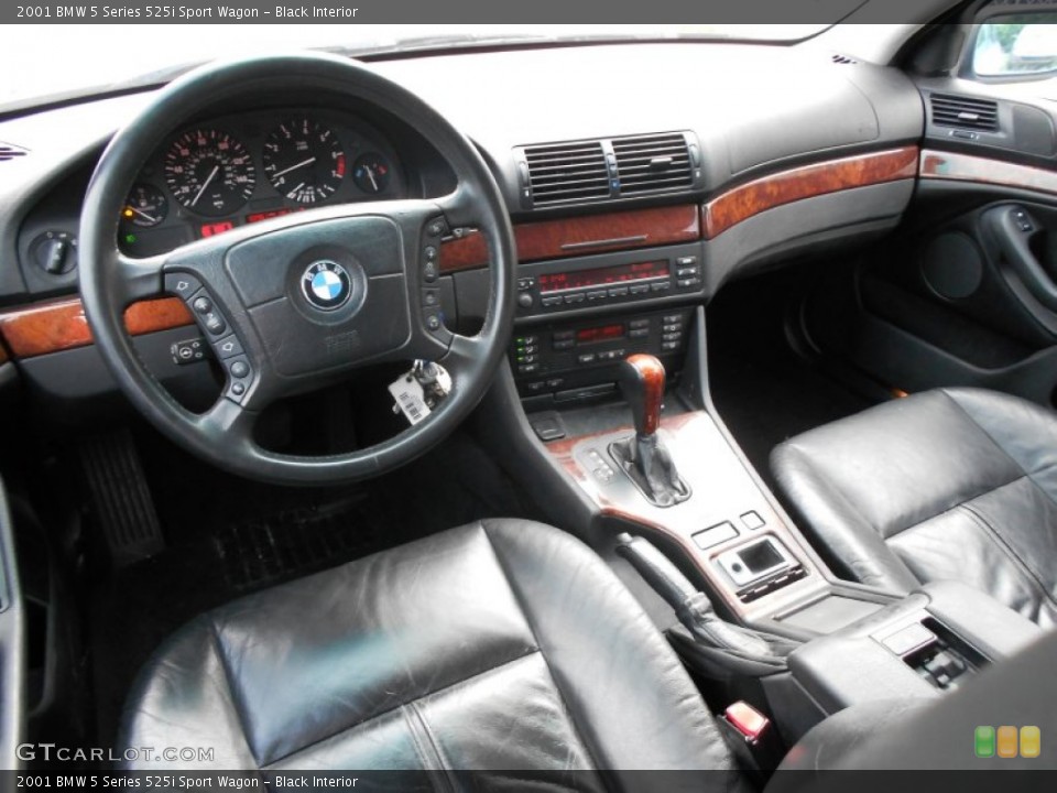 Black Interior Prime Interior for the 2001 BMW 5 Series 525i Sport Wagon #53157059